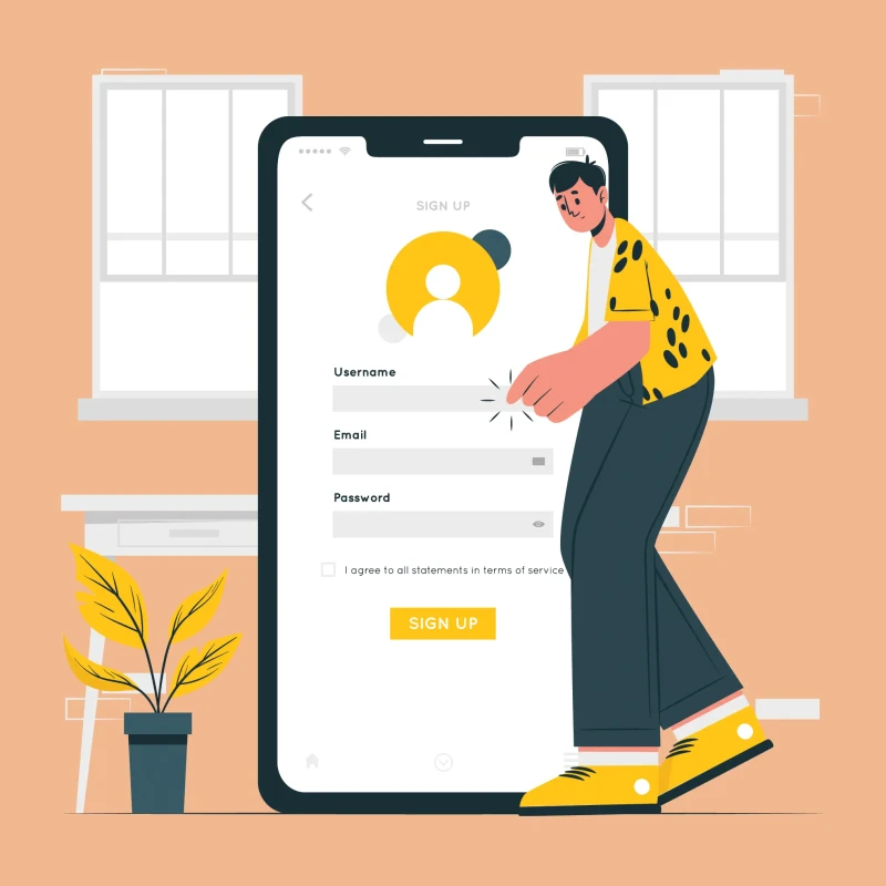 Customer Register Page Image